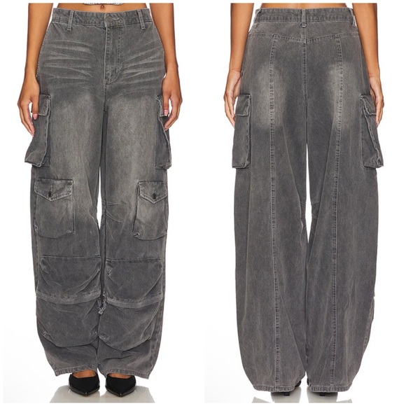 AFRM Denim - AFRM Parker Cargo in Smoke Grey Size 29